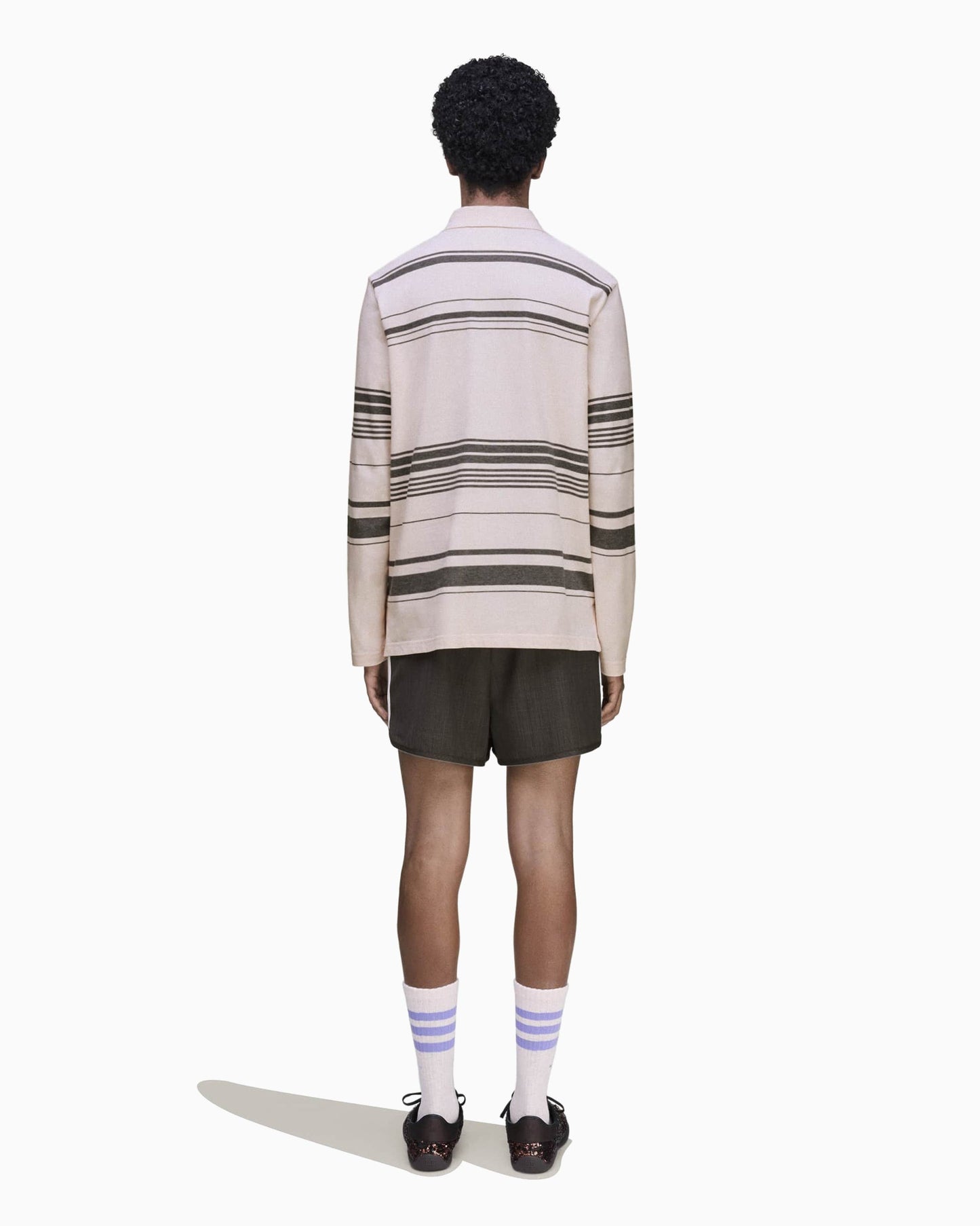 Polo de rayas adidas Originals x Wales Bonner para hombre
