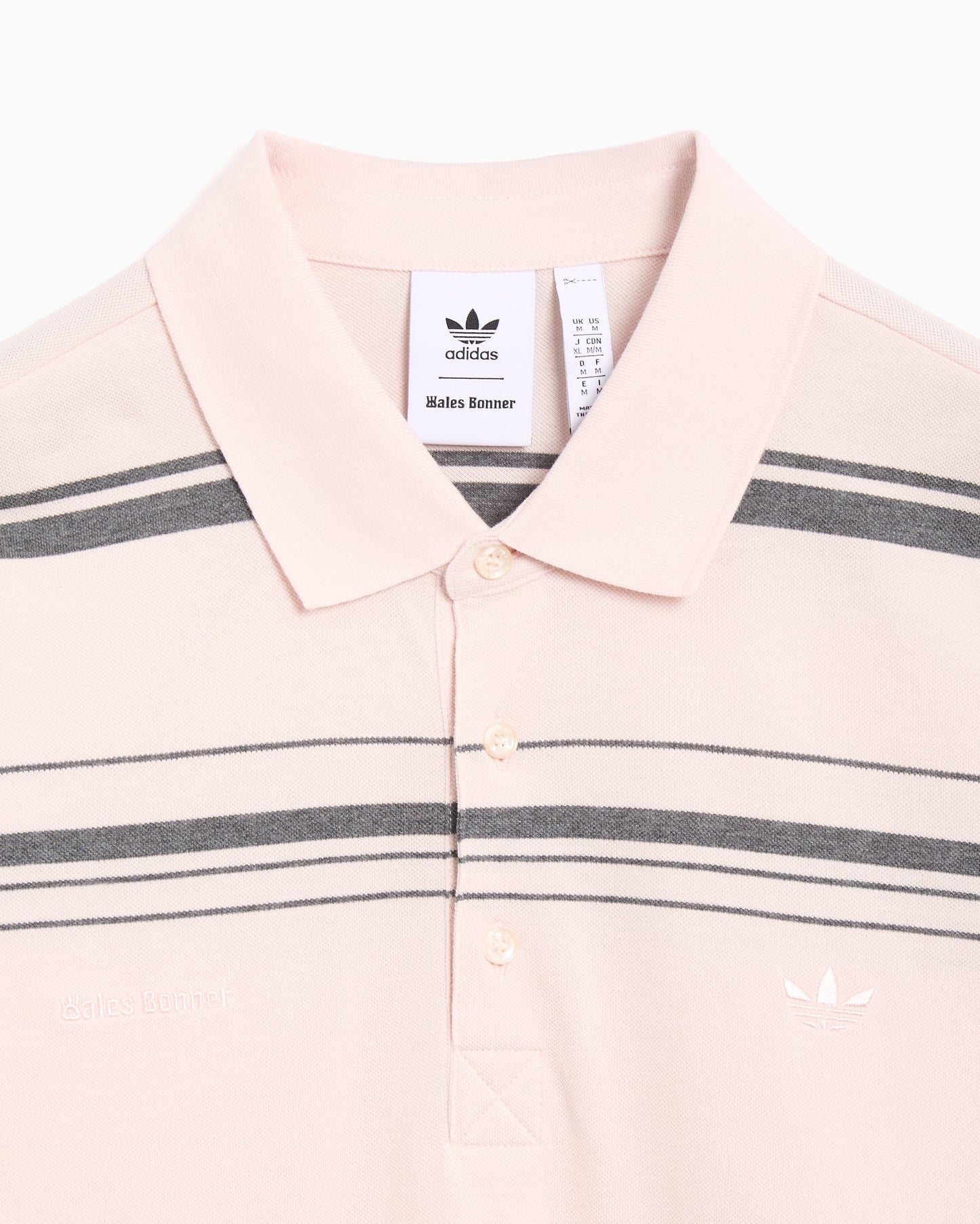 Polo de rayas adidas Originals x Wales Bonner para hombre