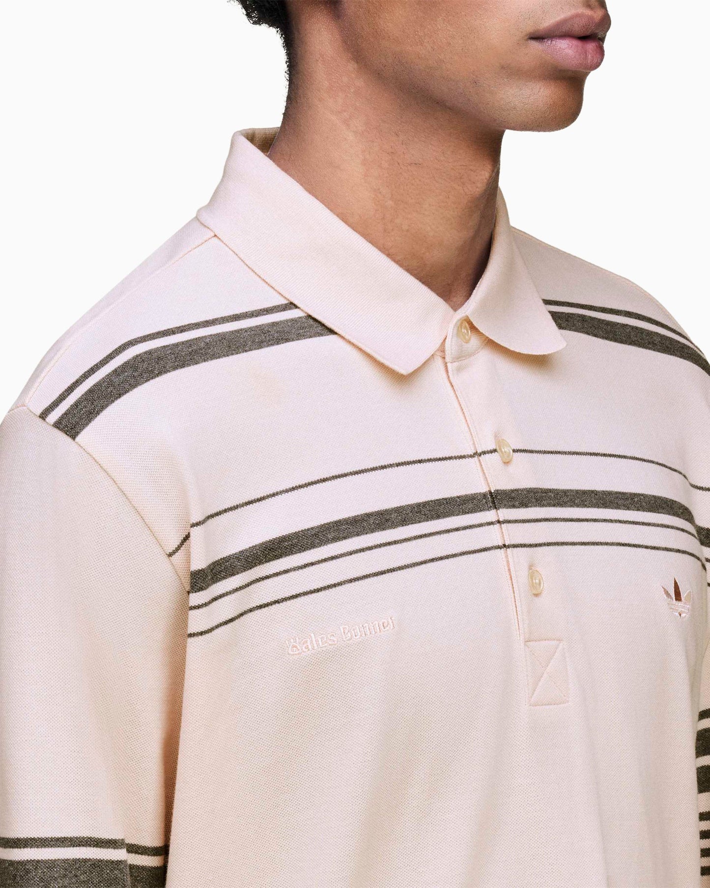 Polo de rayas adidas Originals x Wales Bonner para hombre
