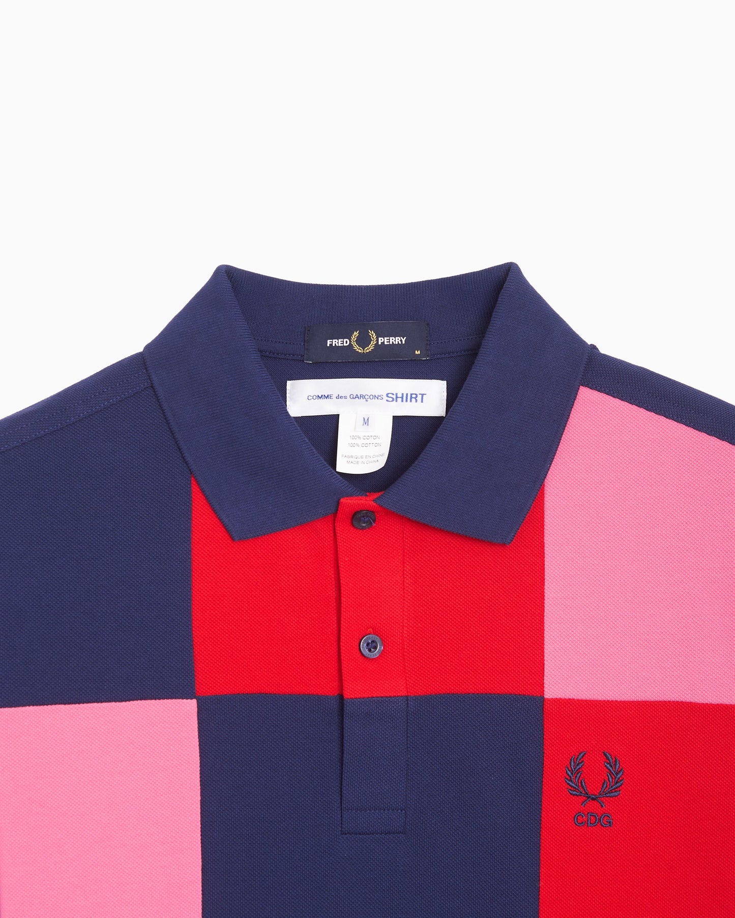 Polo de cuadros Comme Des Garçons Shirt x Fred Perry para hombre