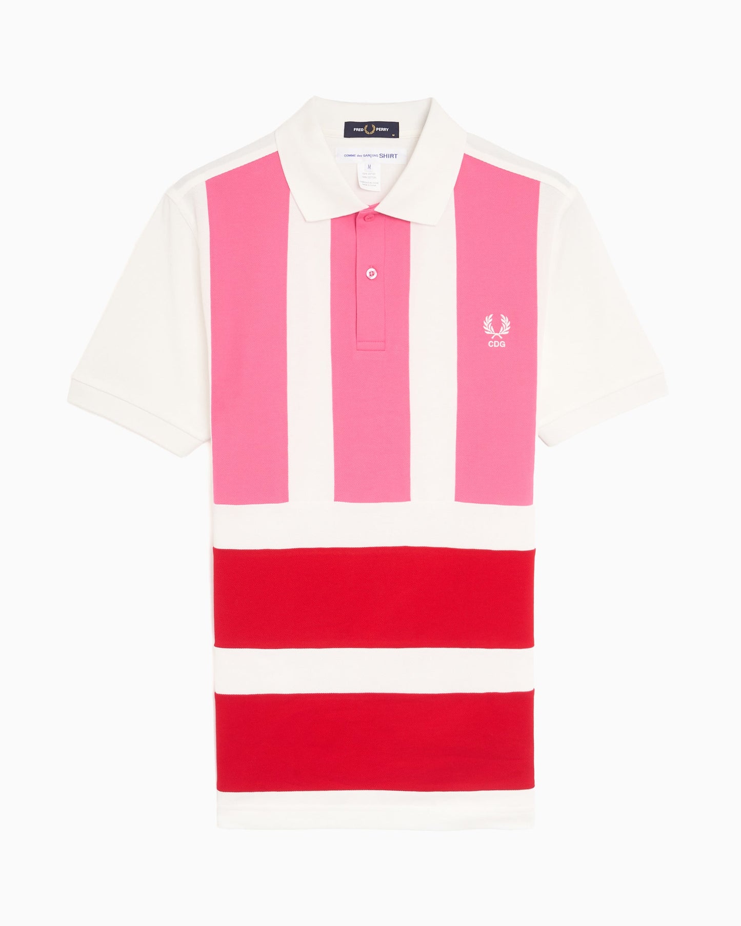 Polo de rayas Comme Des Garçons Shirt x Fred Perry para hombre