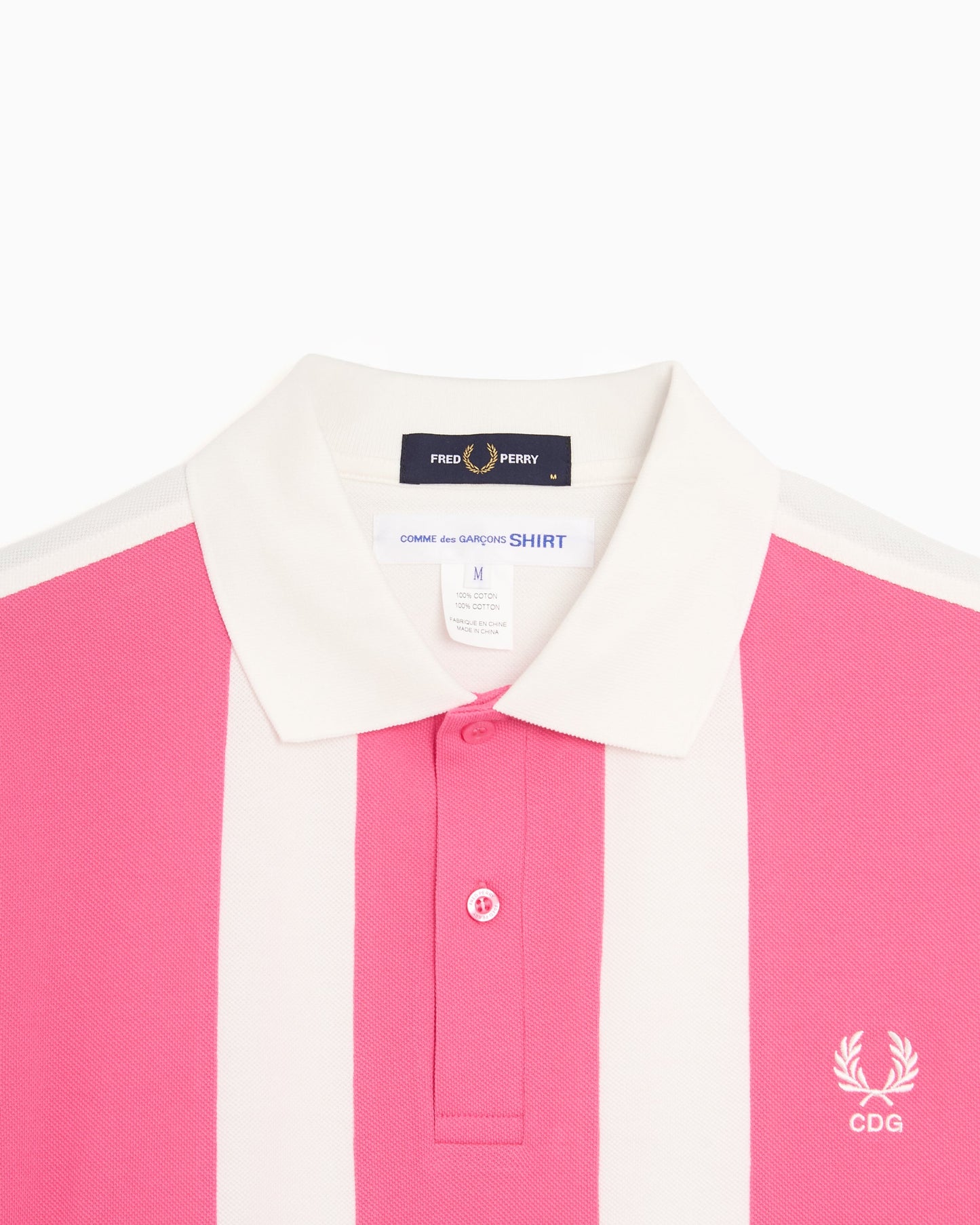 Polo de rayas Comme Des Garçons Shirt x Fred Perry para hombre