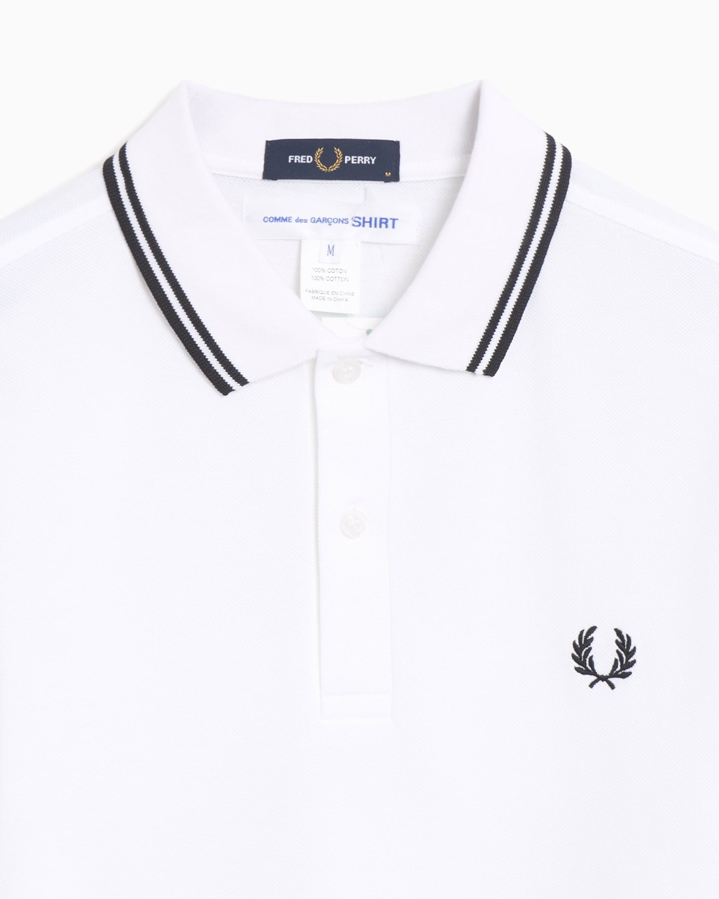 Polo Comme Des Garçons Shirt x Fred Perry Strong Will para hombre