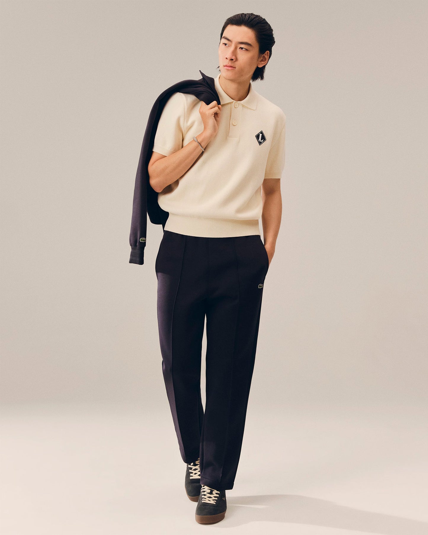 Polo con logo Relaxed Lacoste para hombre