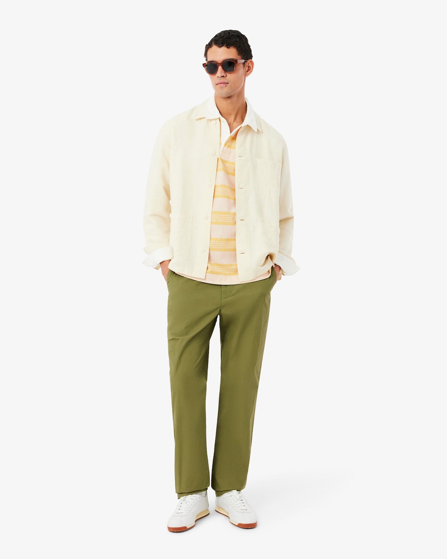 Polo de rayas Relaxed Lacoste Rugby para hombre