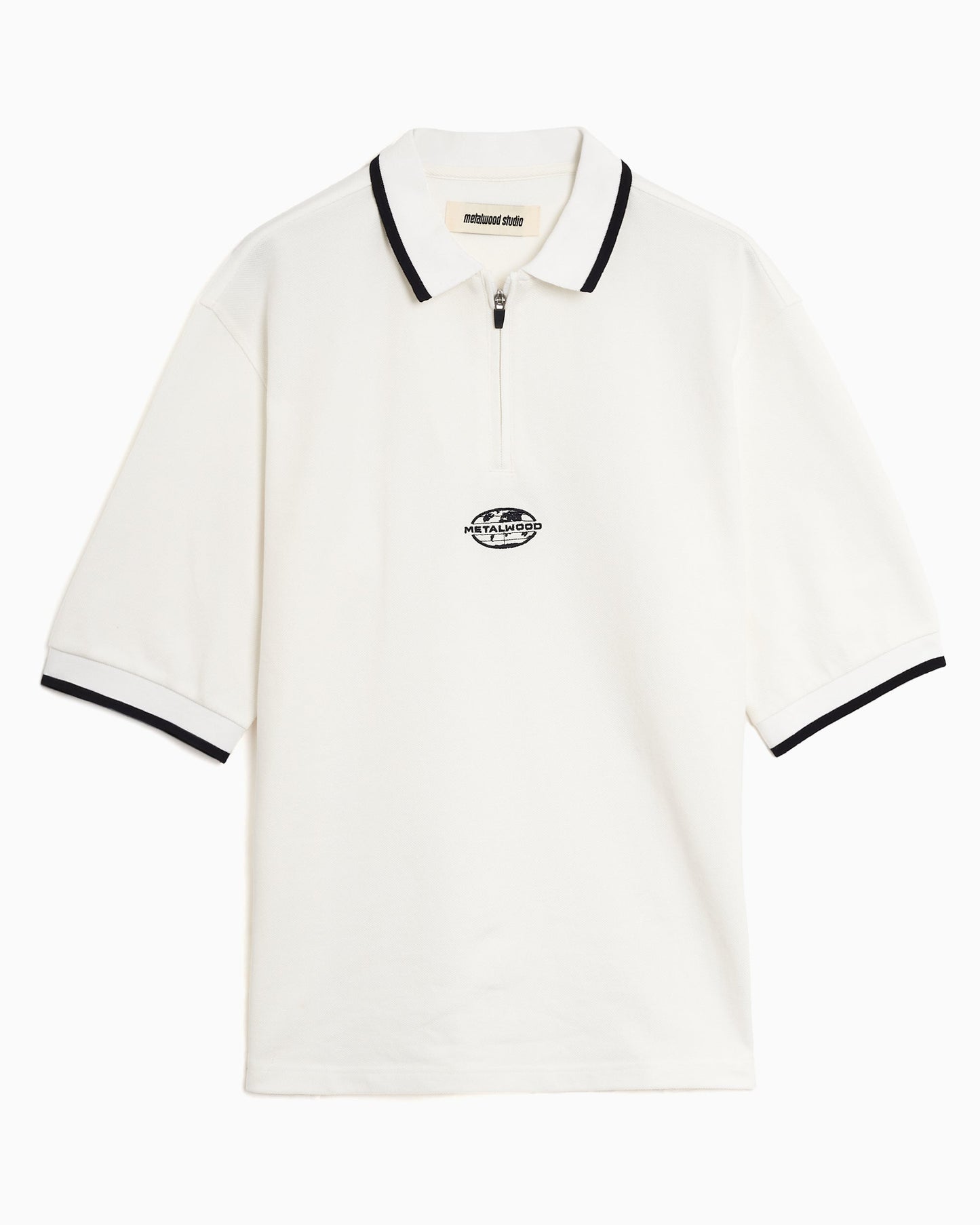 Polo Zip-Up Metalwood Studio World Class para hombre