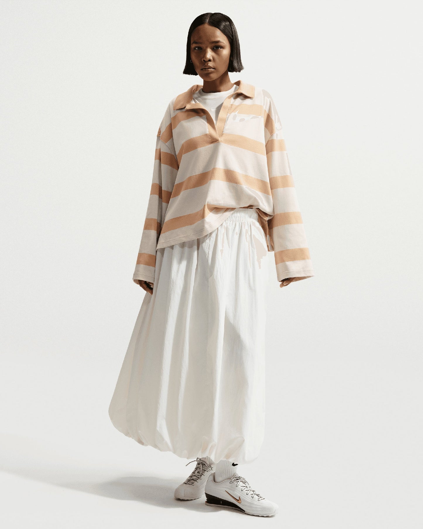 Polo de rayas Oversize Nike Sportswear para mujer