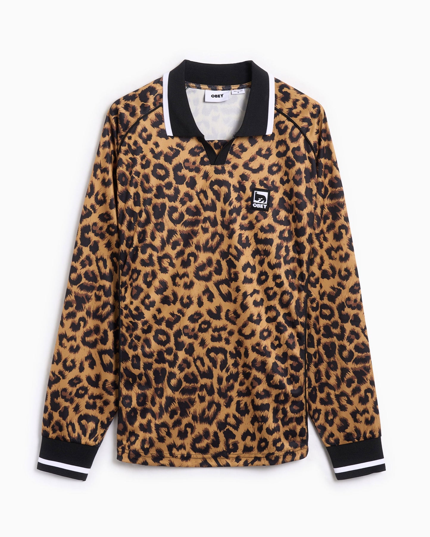 Polo Relaxed OBEY Clothing Leopard para hombre