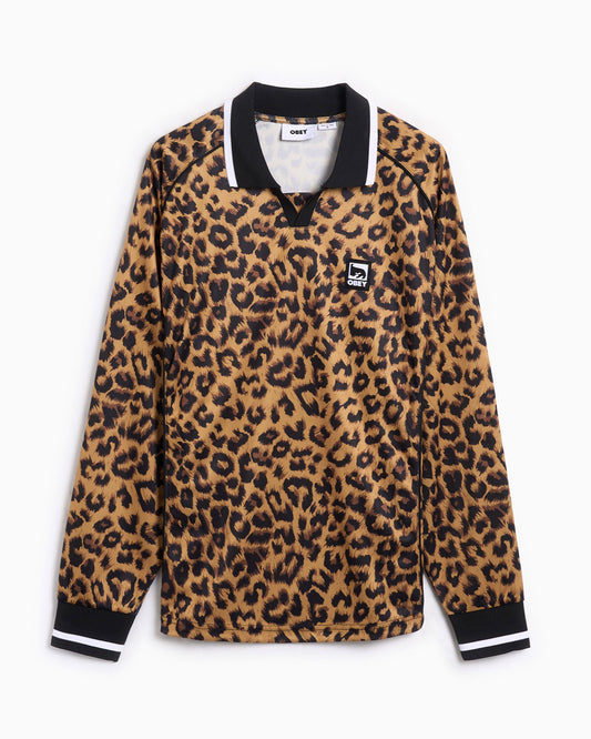 Polo Relaxed OBEY Clothing Leopard para hombre
