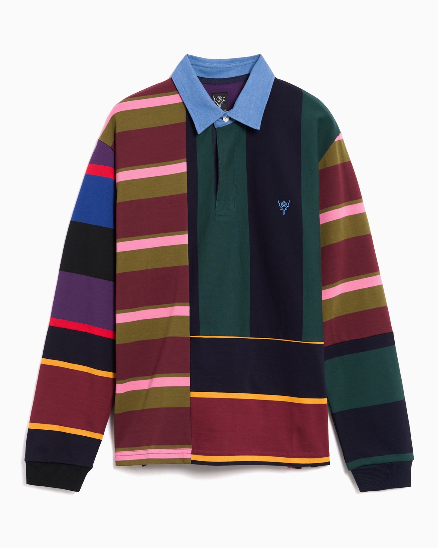 Polo de rayas Relaxed South2 West8 Plainstitch para hombre