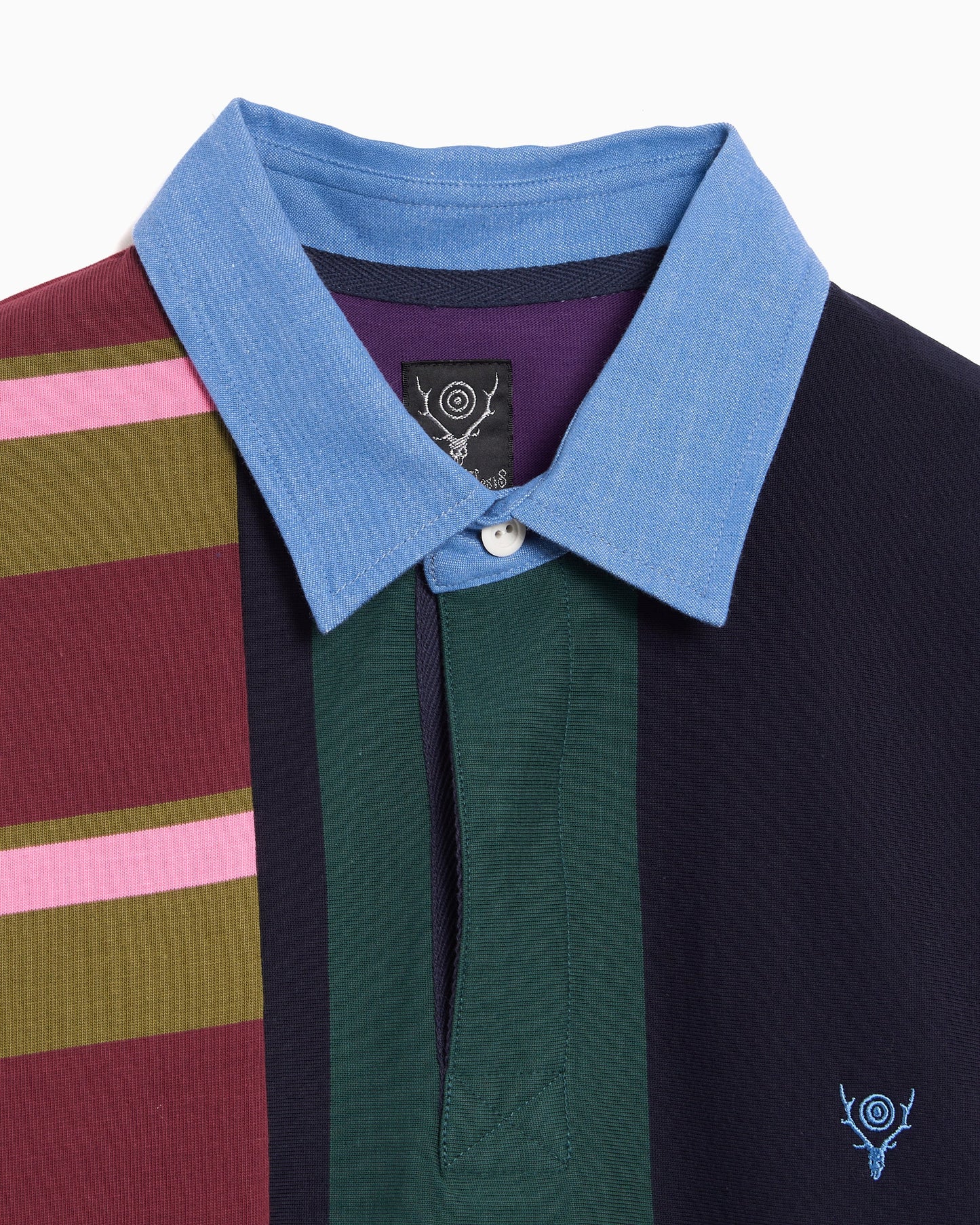 Polo de rayas Relaxed South2 West8 Plainstitch para hombre