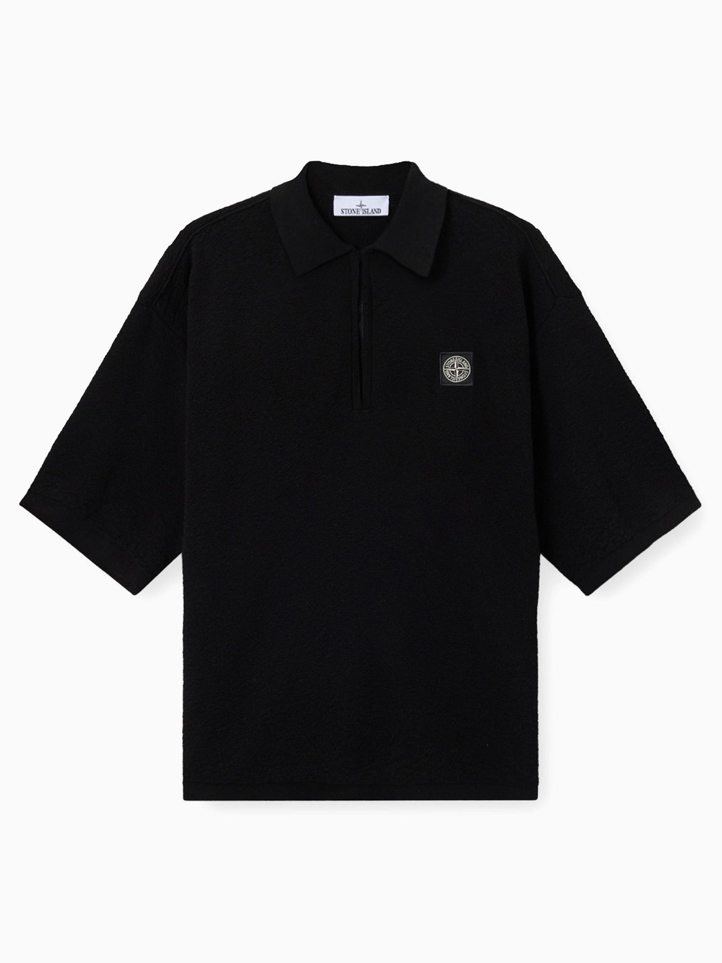 Polo Oversize Media cremallera Stone Island Light Raw para hombre