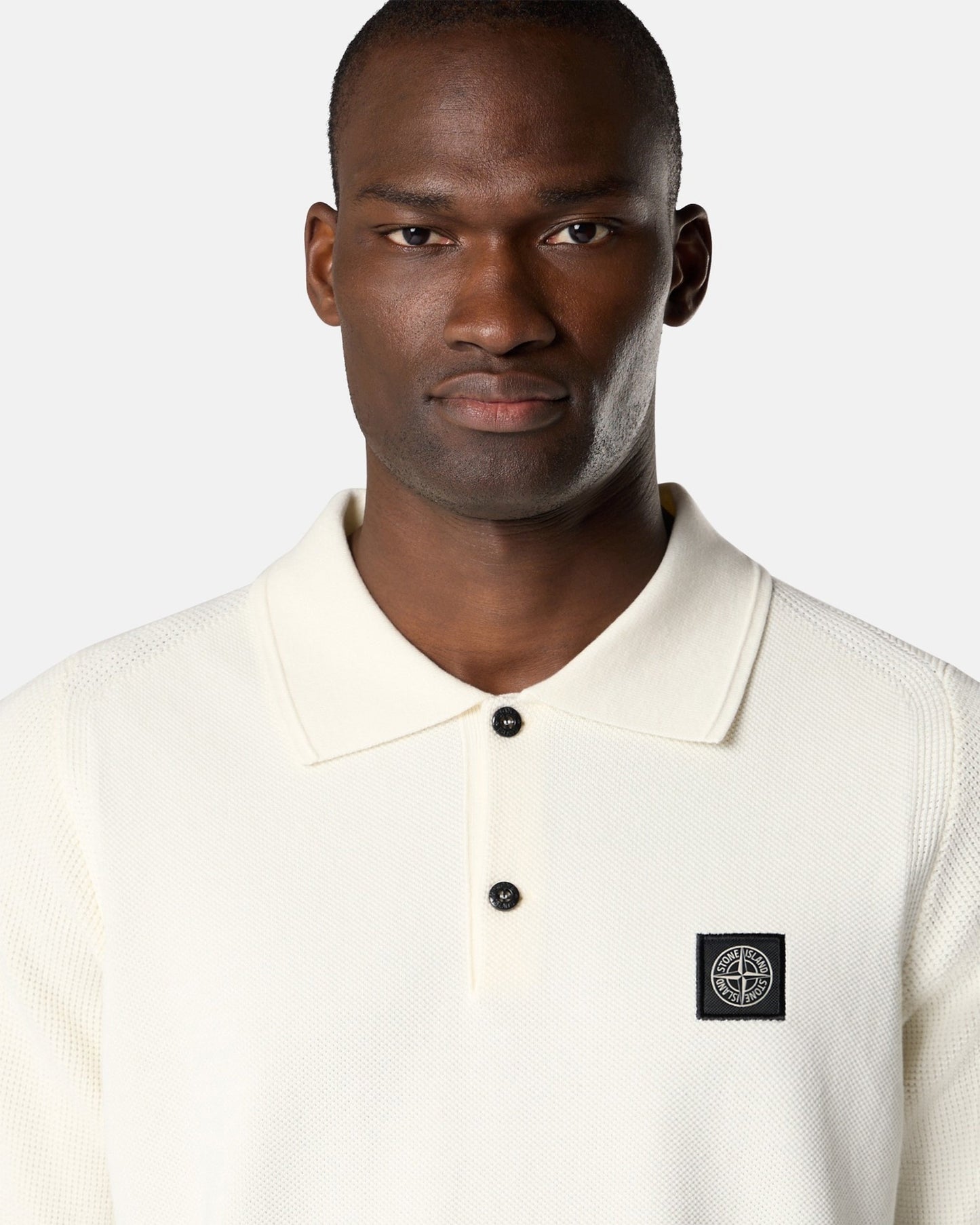 Polo con logo Relaxed Stone Island Micro Stitch Soft para hombre