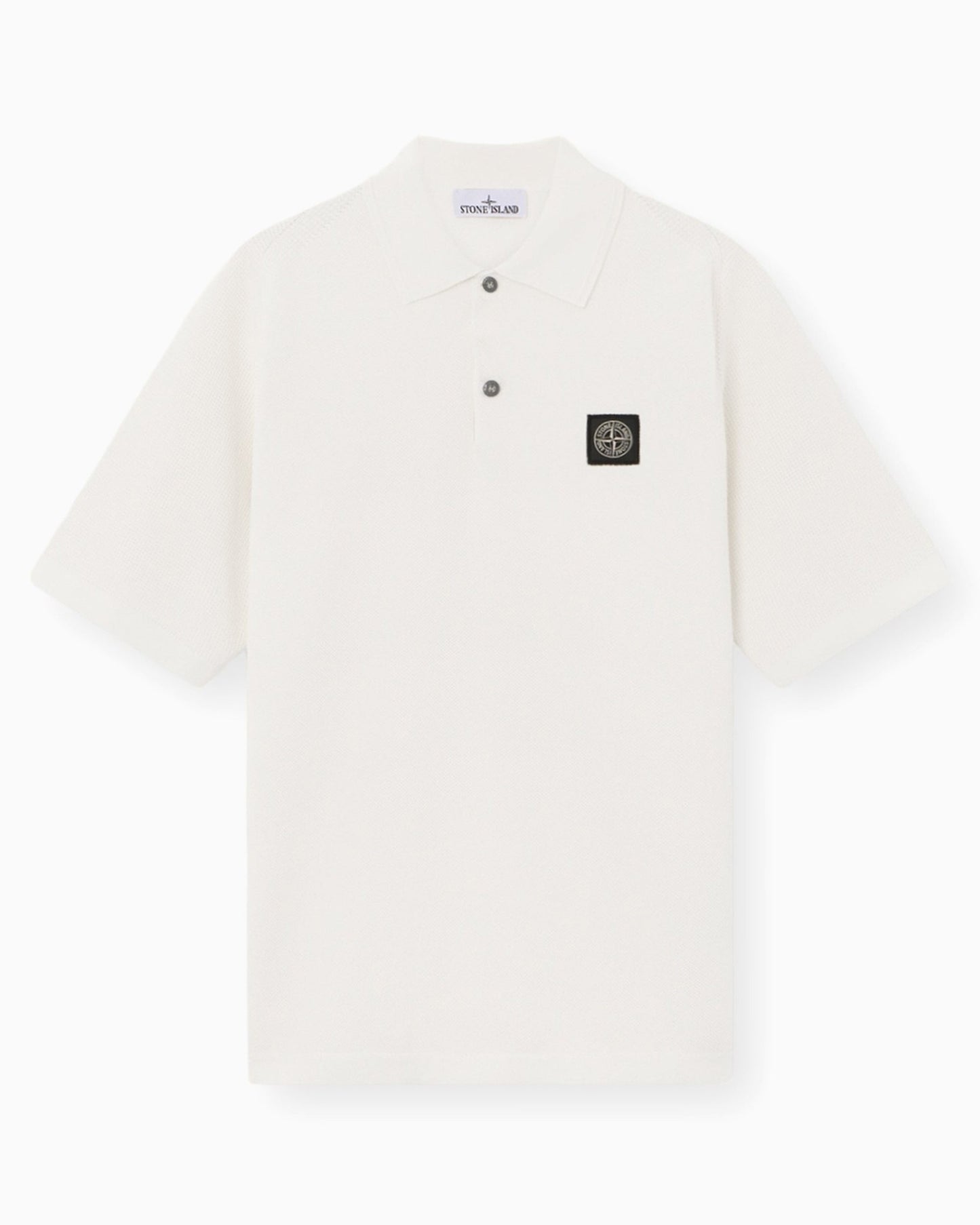 Polo con logo Relaxed Stone Island Micro Stitch Soft para hombre