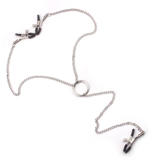Nipple Clamps Vagina Clitoris Stimulator Chain