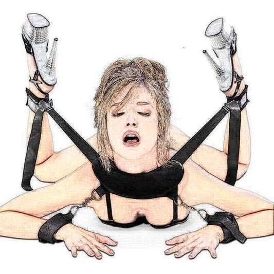 Double Couple Bdsms Bed Restraints Kit - Adult Wellness Product product image for intimate wellness and personal care