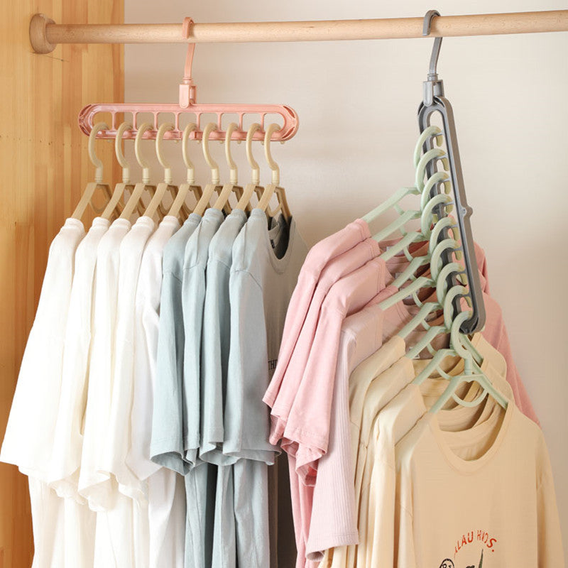 1/2pcs Multi-port Support hangers for Clothes Drying Rack Multifunction Plastic Clothes rack drying hanger Storage Hangers