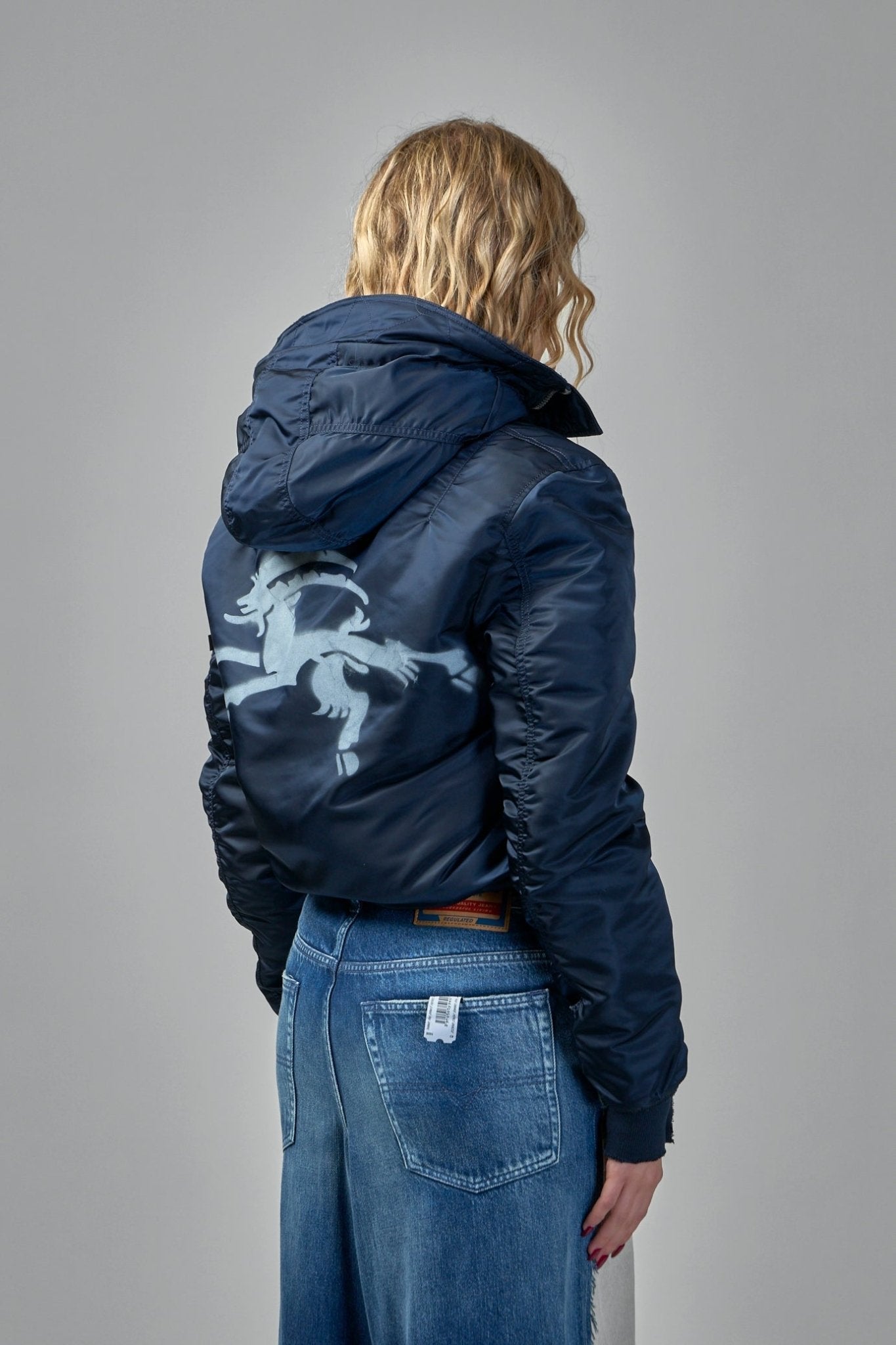 Bomber Jacket with Patch Pockets