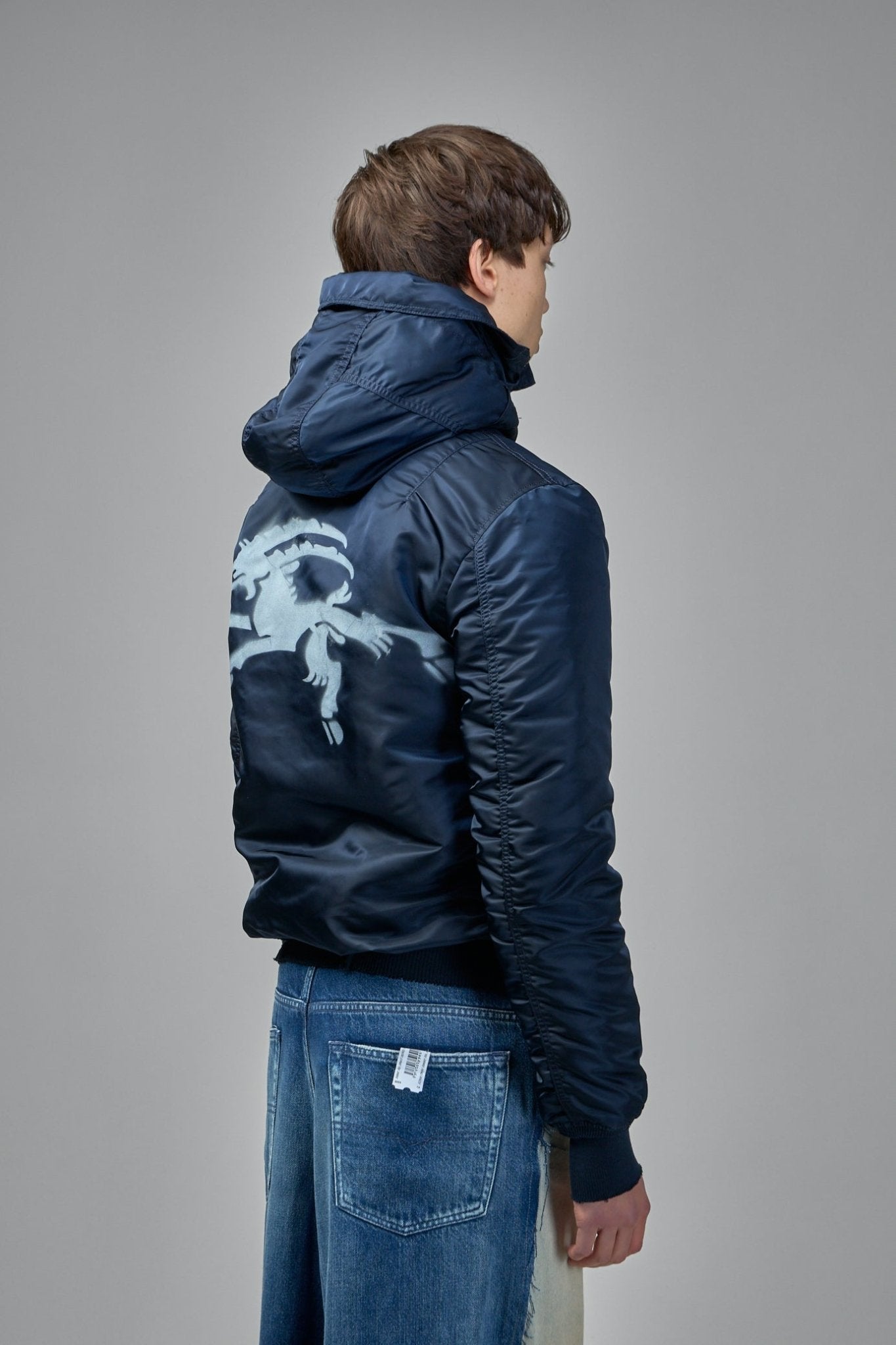 Bomber Jacket with Patch Pockets