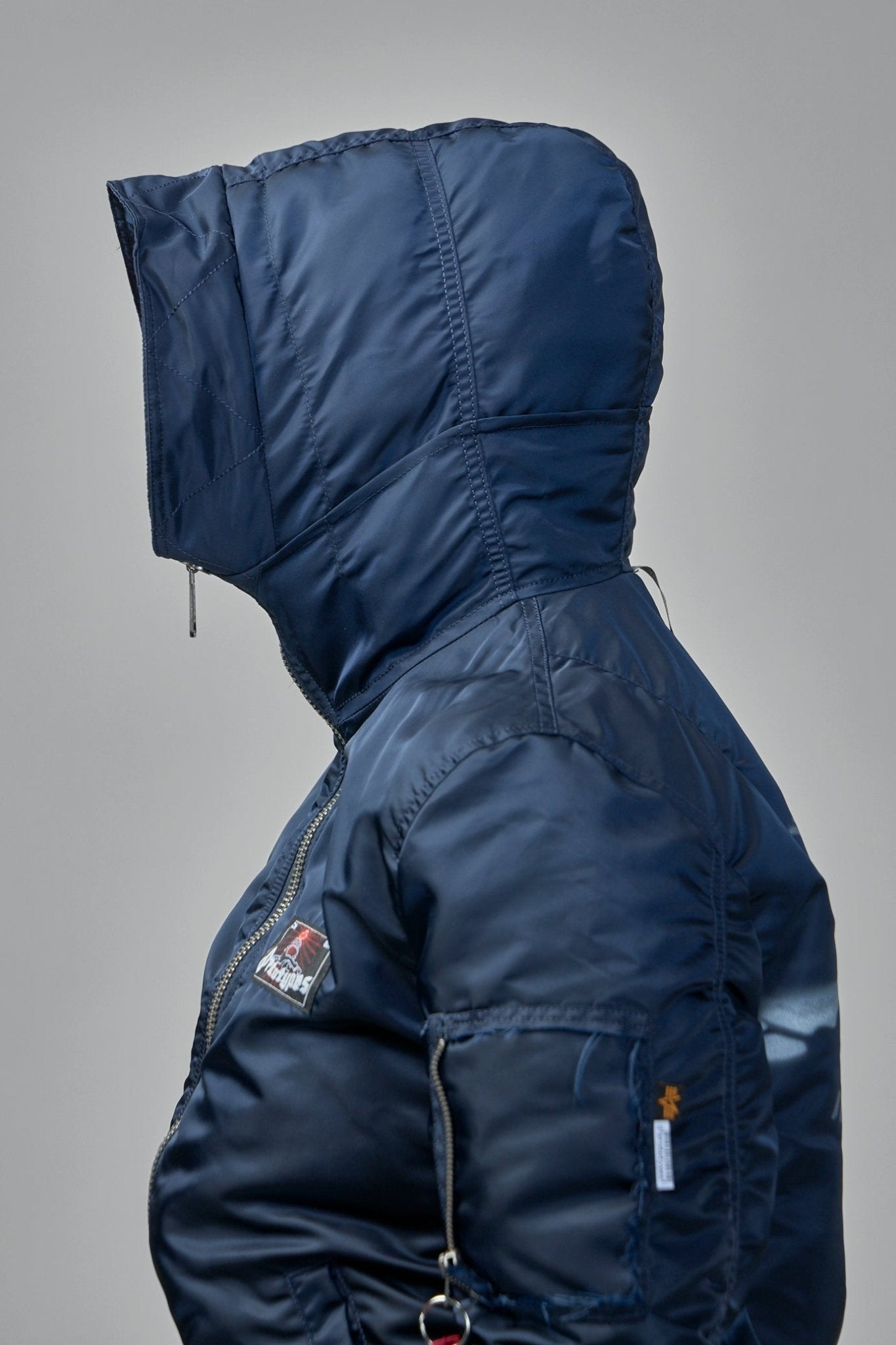 Bomber Jacket with Patch Pockets
