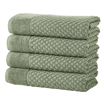 Cotton Diamond Waffle Weave Bath Towel Set - Grayson Collection