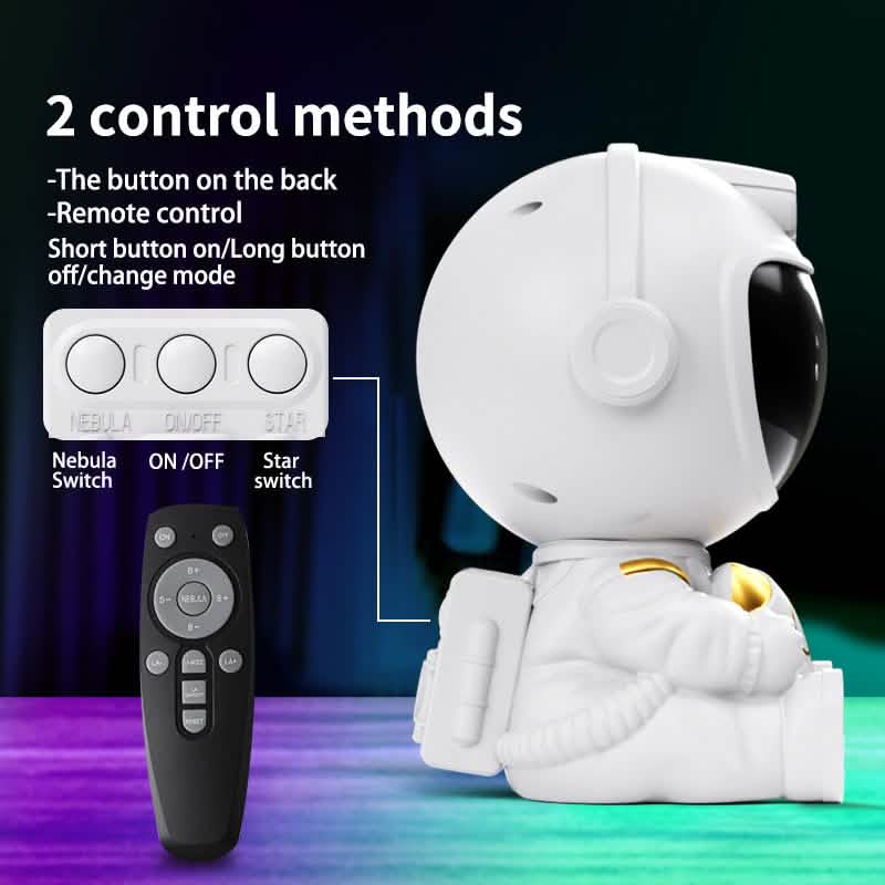 Astronaut Galaxy Projector Night Light with Remote, 8 Modes