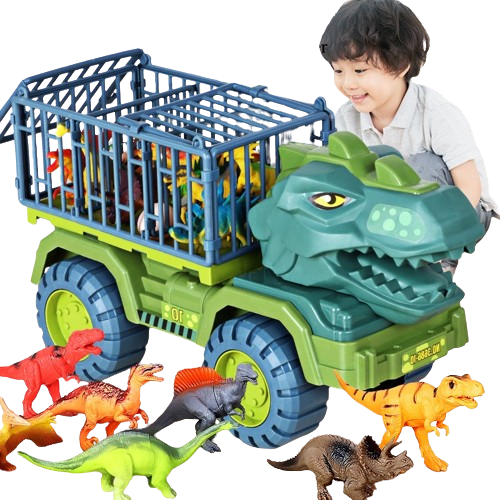 toy car suit boy puzzle Tyrannosaurus excavator car crane drop resistance