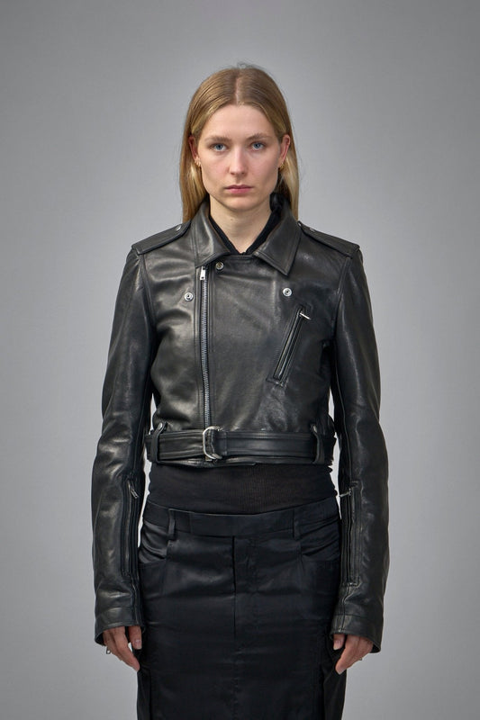 Cropped Leather Jacket