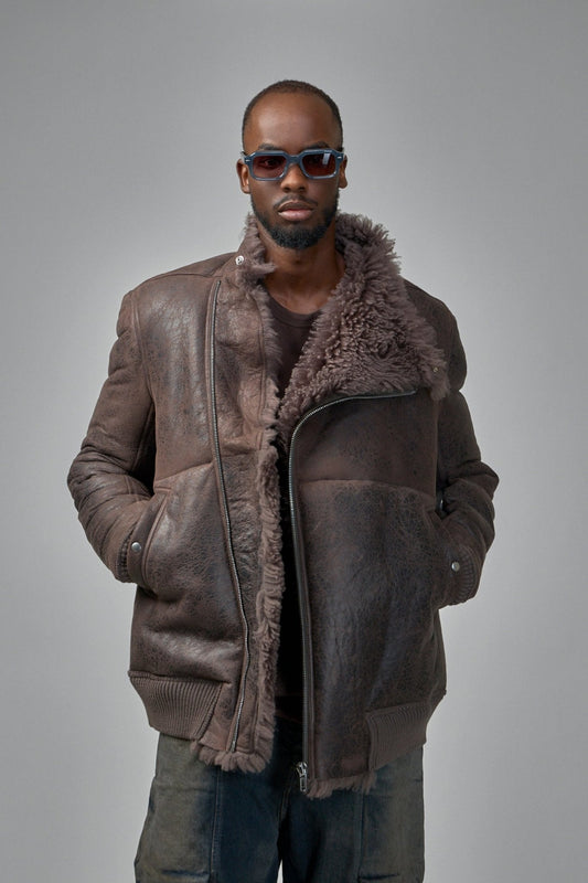 Hollywood Flight Leather Bomber Jacket