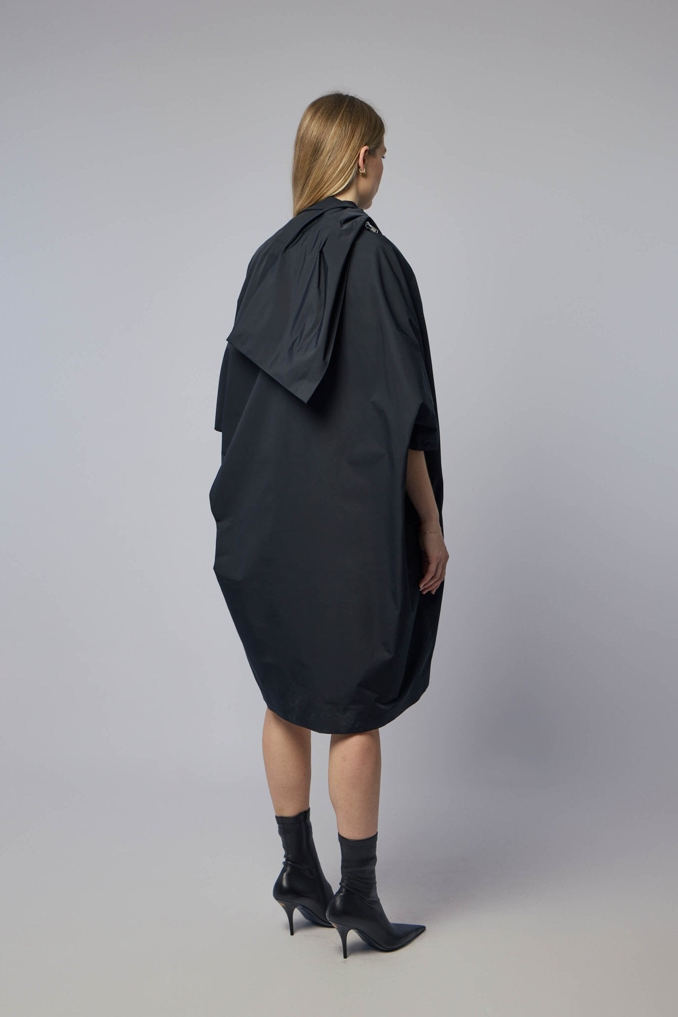 Woven Coat - Sail Biker Coat Black