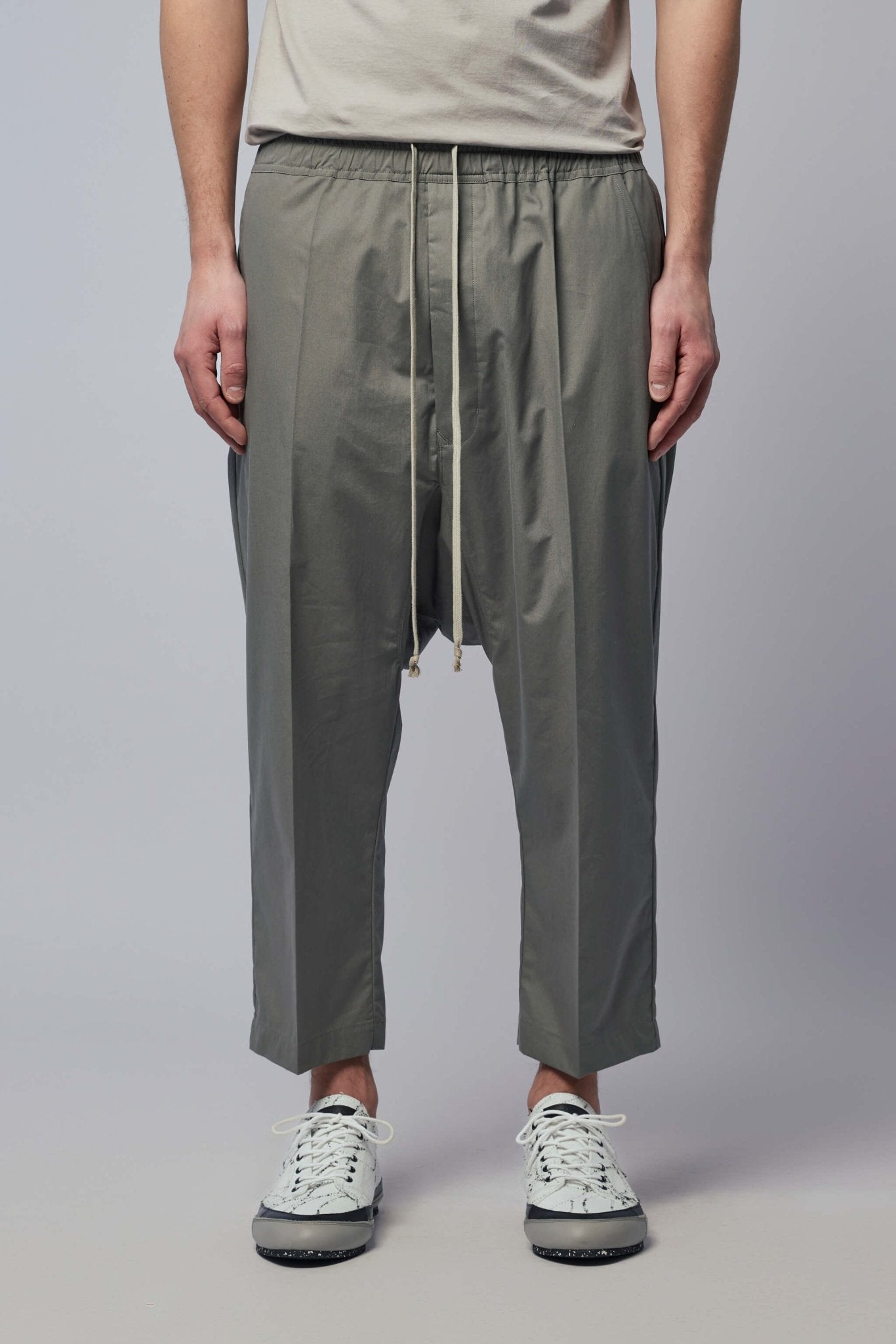 Woven Pants - Drawstring Cropped