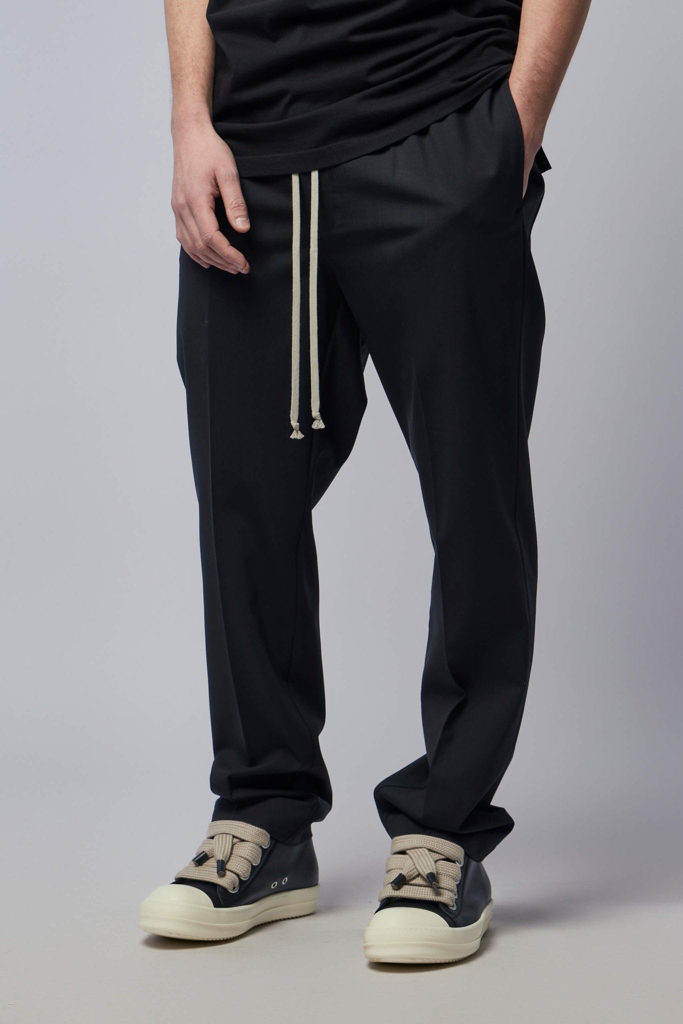 Woven Pants - Drawstring Slim Long