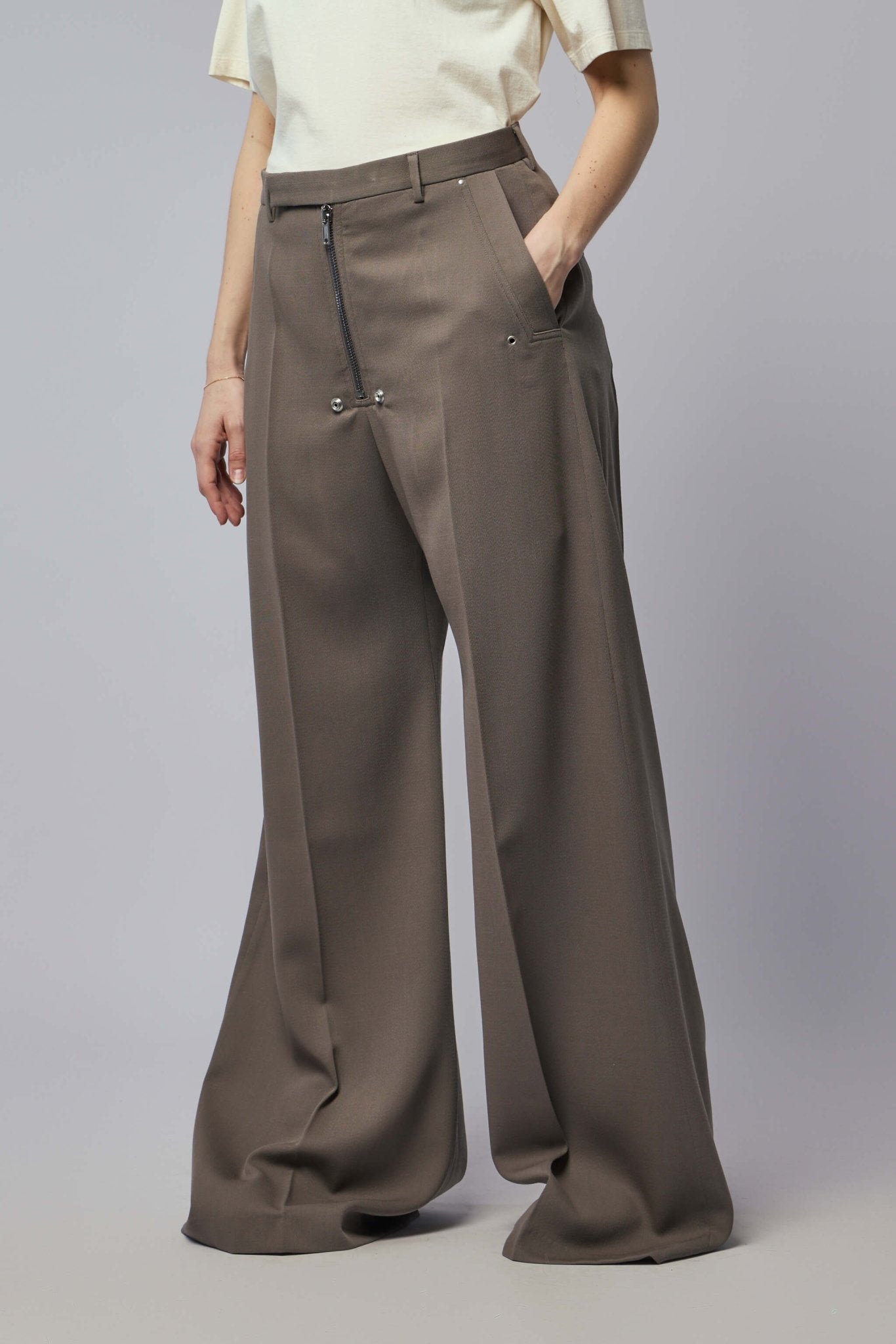 Woven Pants - Tailored Wide Belas Dust