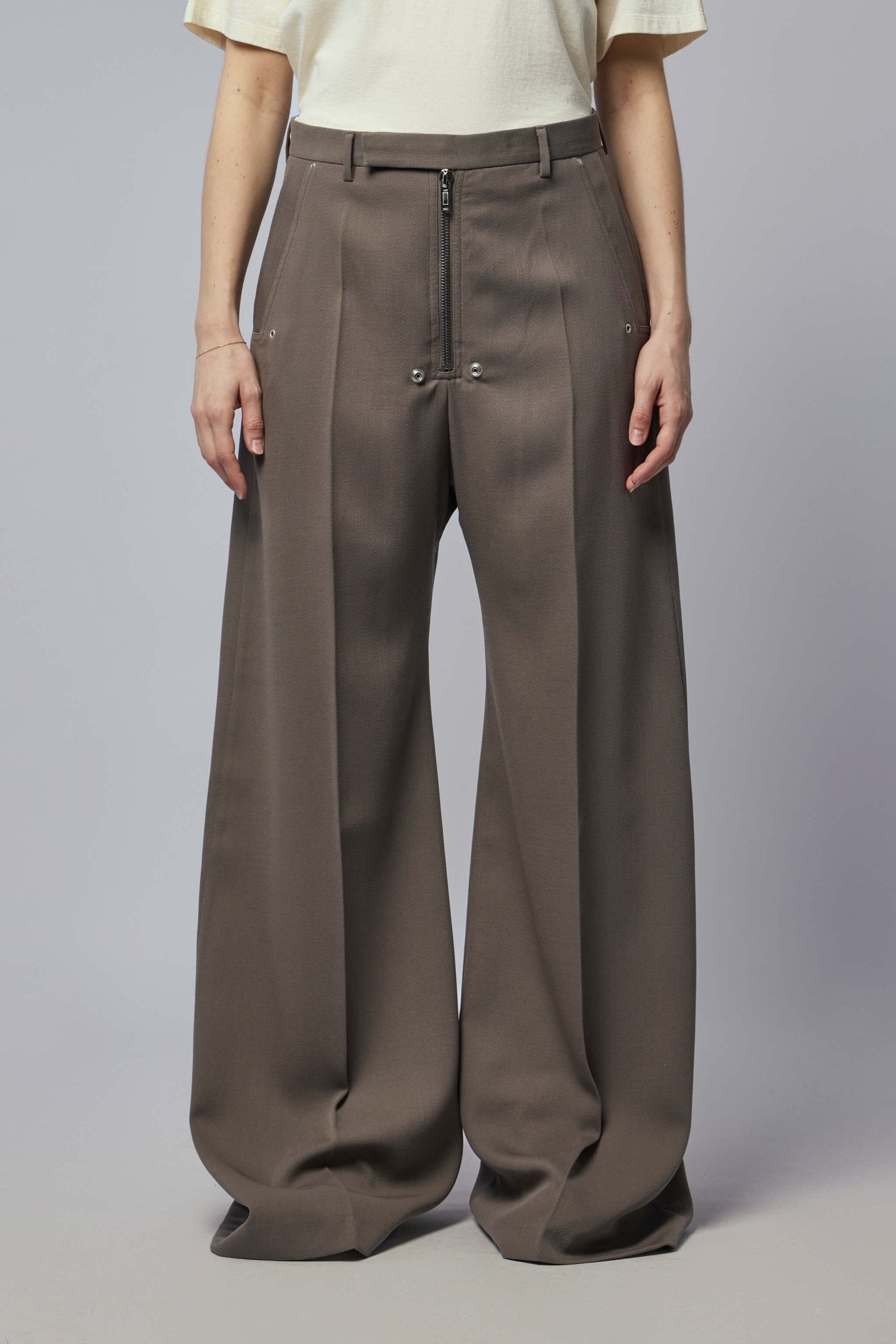Woven Pants - Tailored Wide Belas Dust