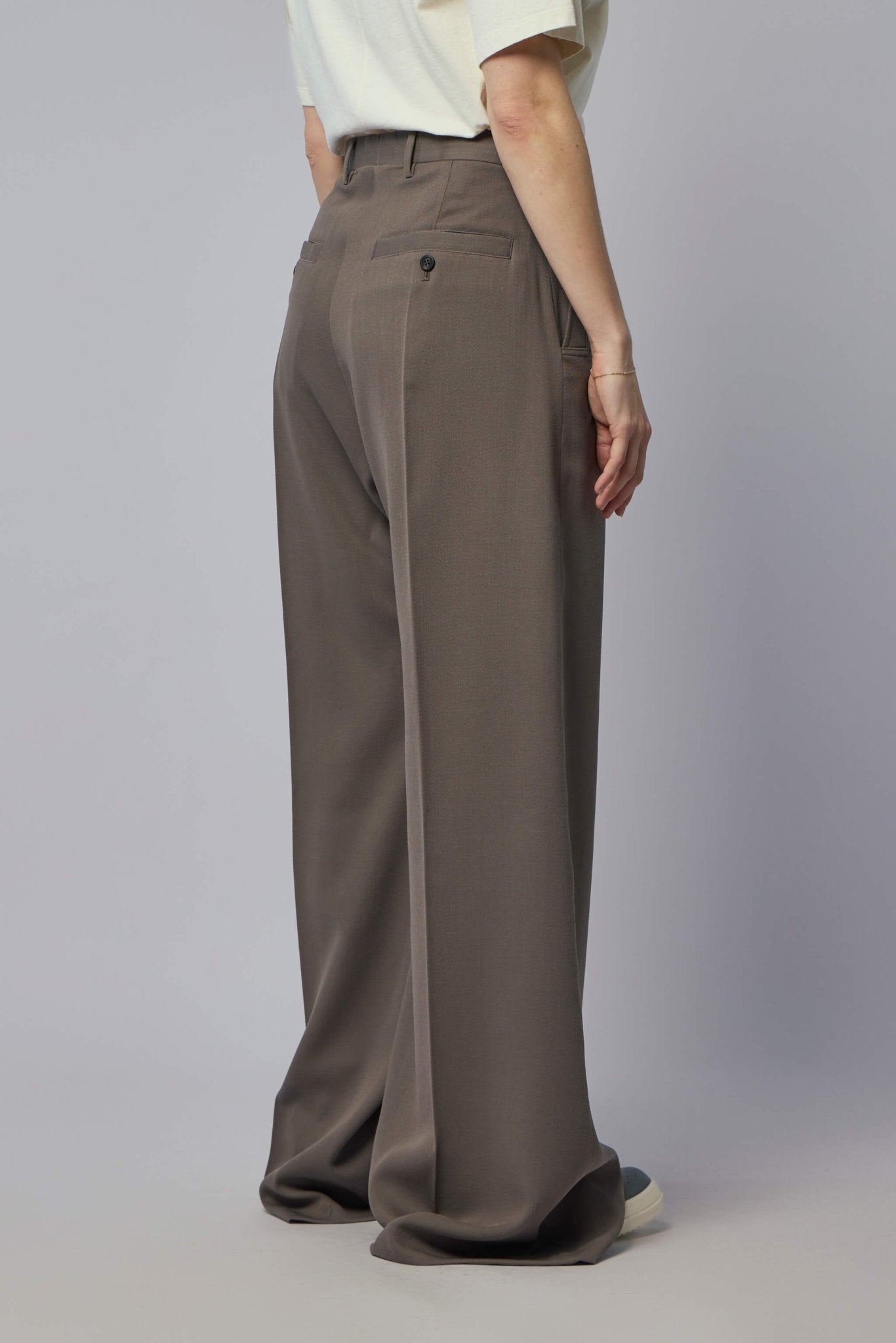 Woven Pants - Tailored Wide Belas Dust