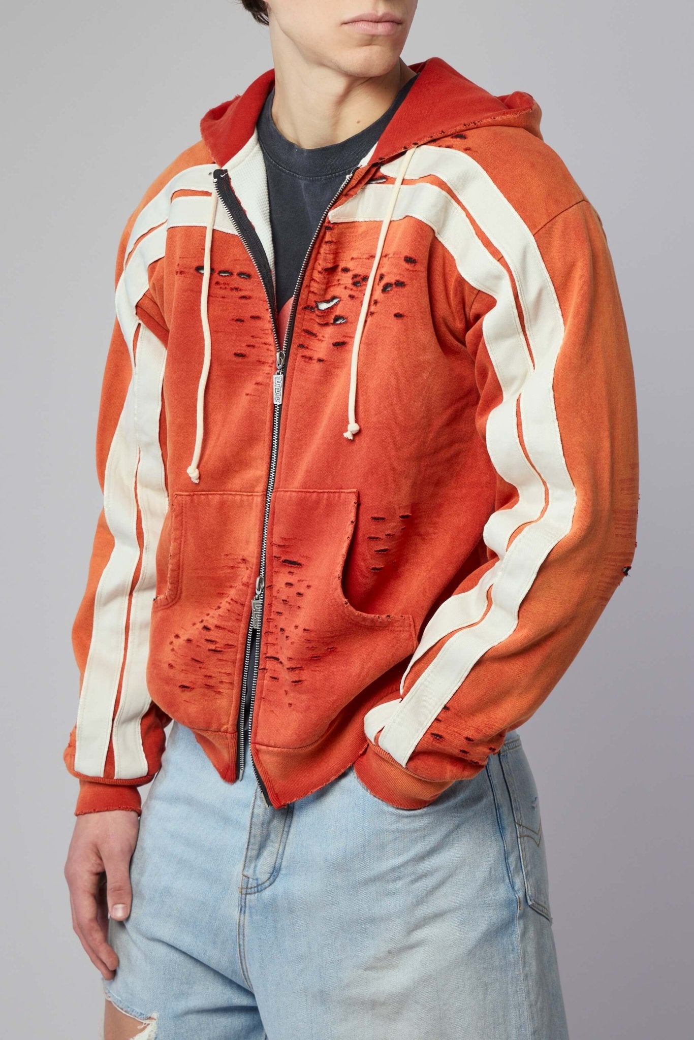 Apocrypha Pious Zip Hoodie Orange