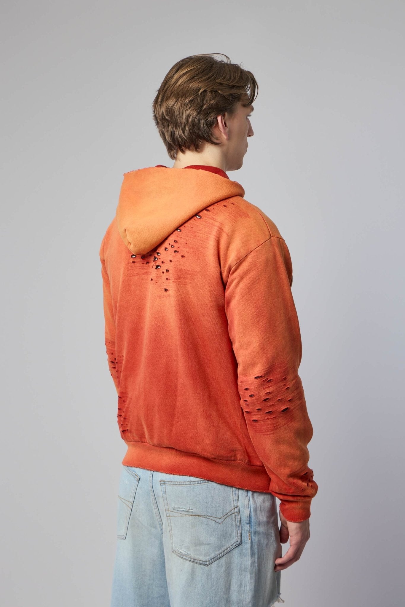 Apocrypha Pious Zip Hoodie Orange