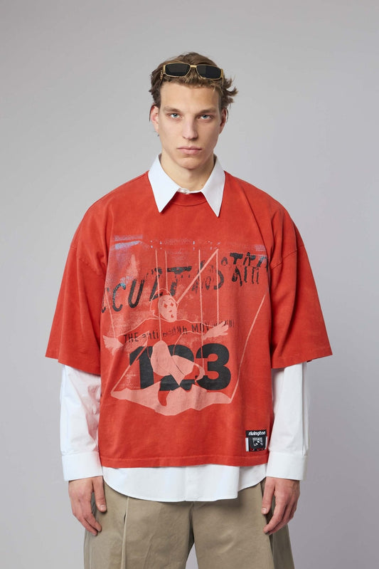 Left Out Vintage Tee Red