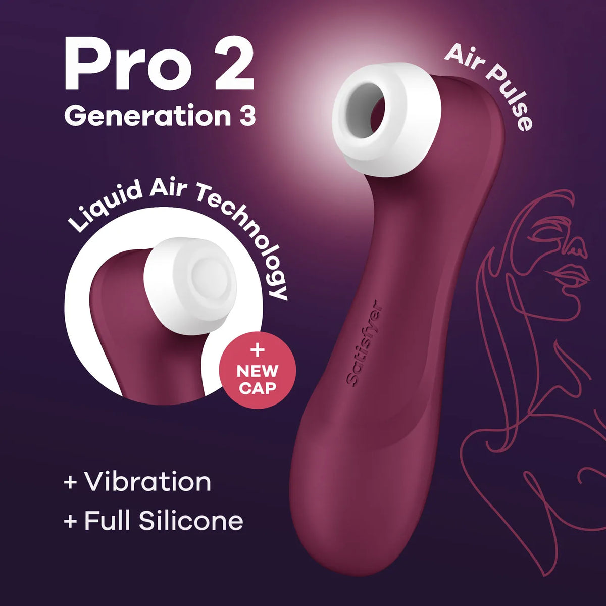 Satisfyer Pro 2 Generation 3 – Liquid Air Technology Air Pulse Vibrator