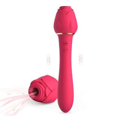 Rose Queen Clitoral Sucking & G Spot Vibrator - Vibrator product image for intimate wellness and personal care