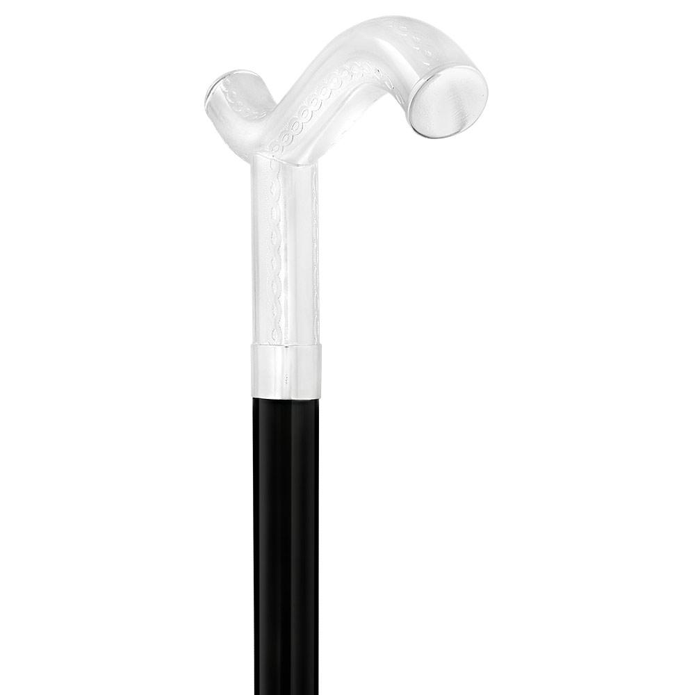 Italian Luxury: 'Harmoniously Poised' Cane, In 925r Silver