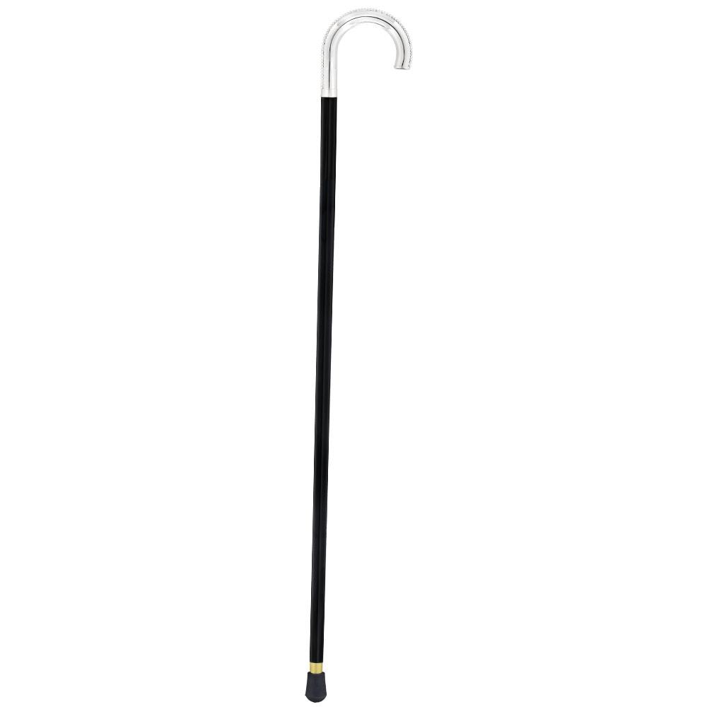 Italian Luxury: 'Lustrous Tourist' Cane, Crafted in 925r Silver