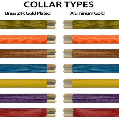 Premium Brass Duck Handle Cane: Stained Custom Color Shaft