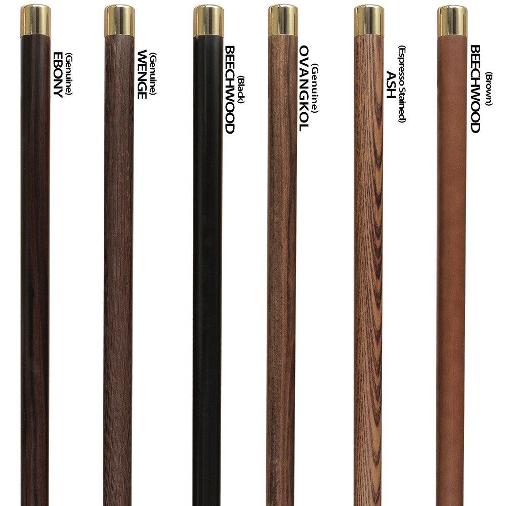 Brass Fritz Handle Walking Cane with Custom Shaft & Collar