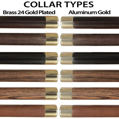 Premium Brass Knob Walking Cane: Custom Shaft & Collar