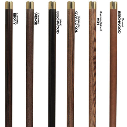 Premium Brass T-shaped Handle Walking Cane: Custom Shaft & Collar