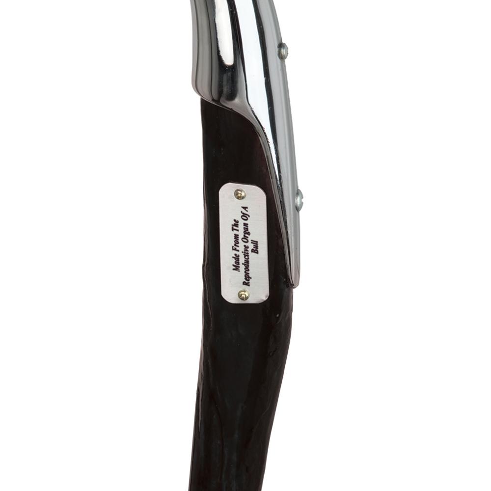 Bull Penis Silver Hame Handle Walking Cane