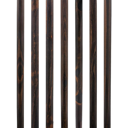 Luxury Derby Cane: Radiant Genuine Ebony Wood, Pewter Collar Option