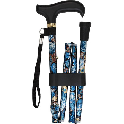 Evening Splendor: Designer Pattern Adjustable Folding Cane