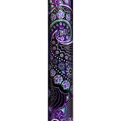 Purple Majesty: Designer Adjustable Folding Cane w/ Patterned Handle